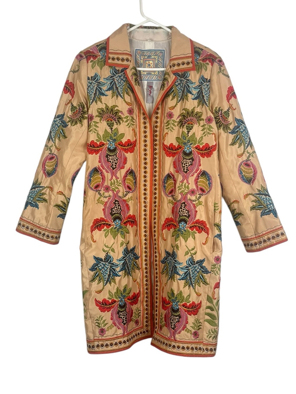STUNNING Johnny Was BIYA Embroidered Boho Floral Paisley Jacket Coat XL